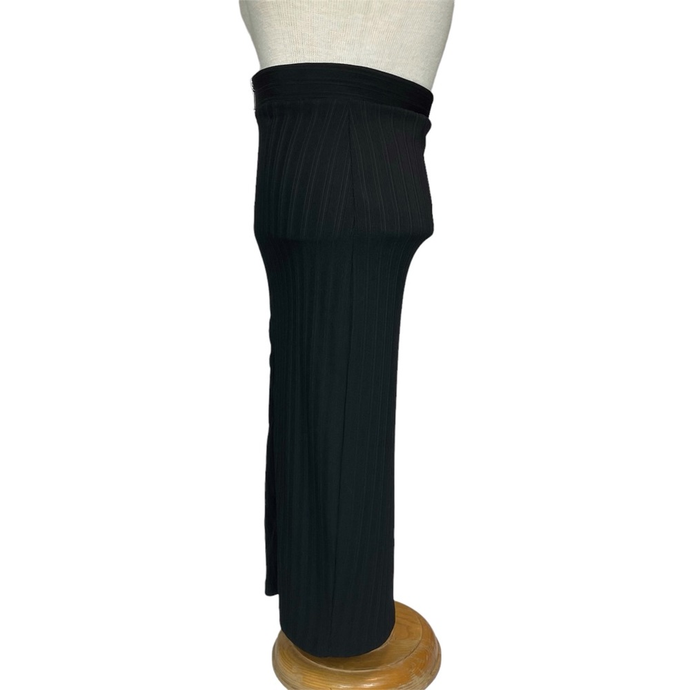 Bebe Full Zip Bodycon Knee Length Pencil Skirt in Black Size XS - Picture 4 of 12